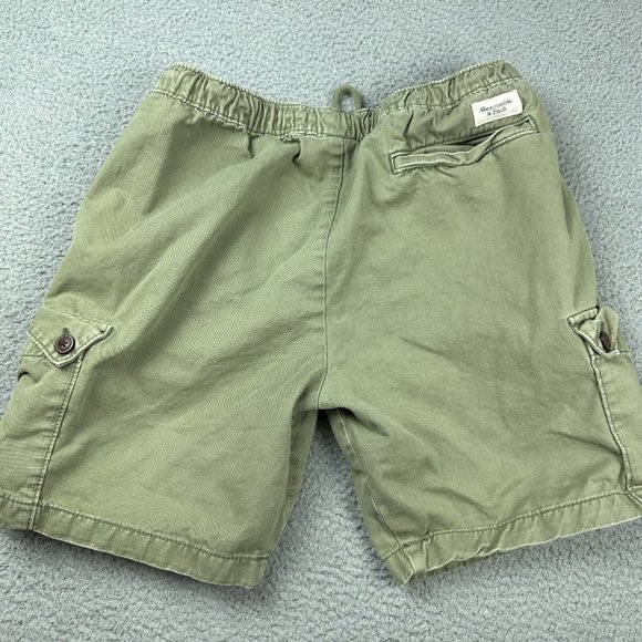 Abercrombie & Fitch Adult Large L Outdoor Casual Chino Cargo Shorts‎ Tan Used - Picture 4 of 8